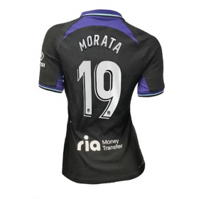 Damen Fußballbekleidung Atletico Madrid Alvaro Morata #19 Auswärtstrikot 2022-23 Kurzarm